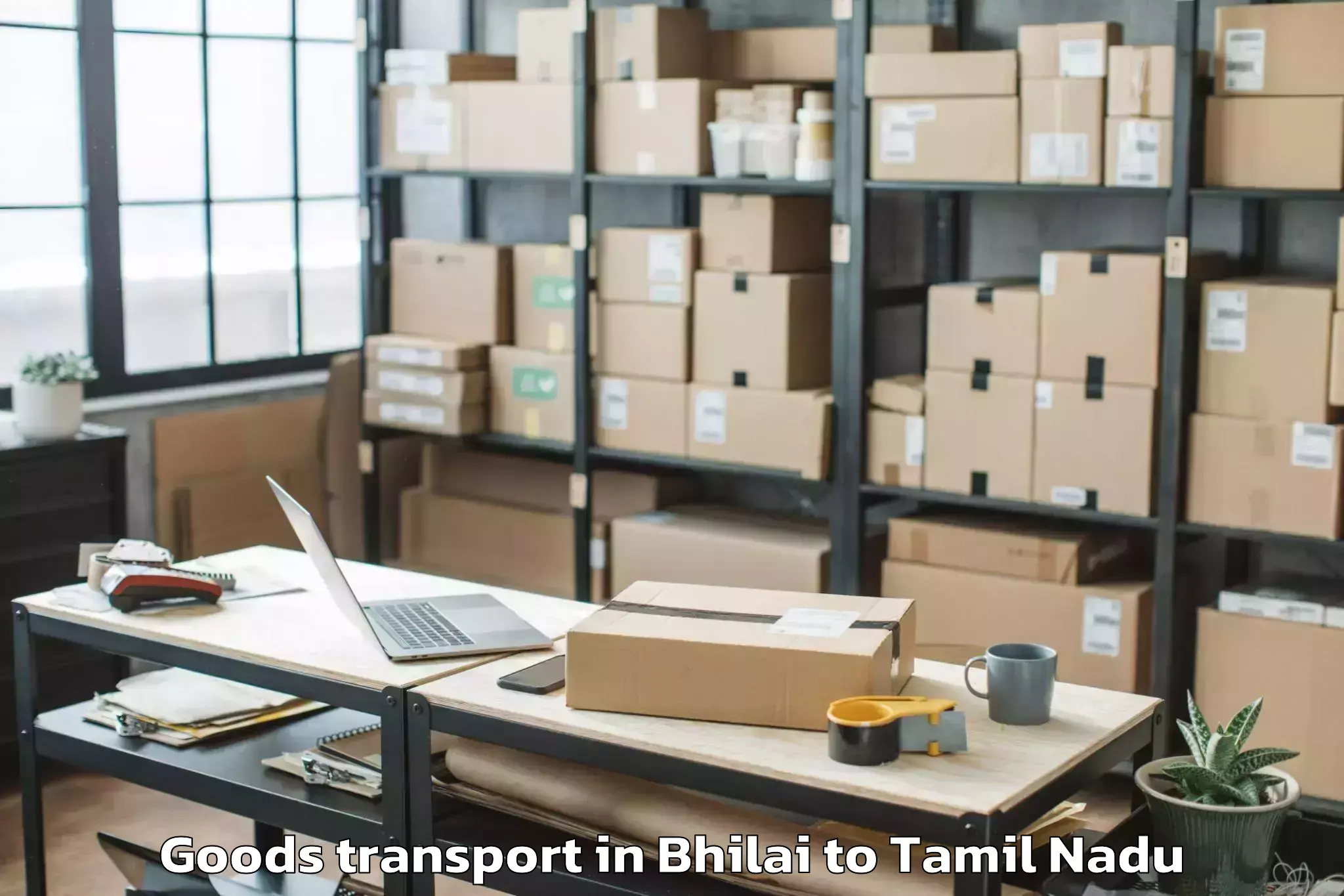 Efficient Bhilai to Mudukulathur Goods Transport